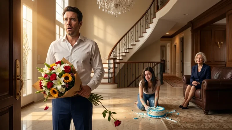 He Came Home With Flowers for His Wife's Birthday—Then He Found Her Scrubbing Cake Off the Floor