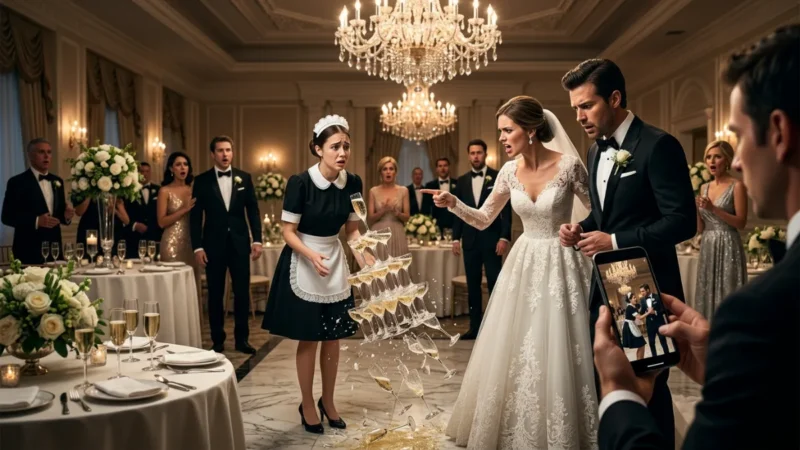 The Maid Ruined the Wedding Toast—Then a Phone Video Revealed She Had Saved the Groom's Life