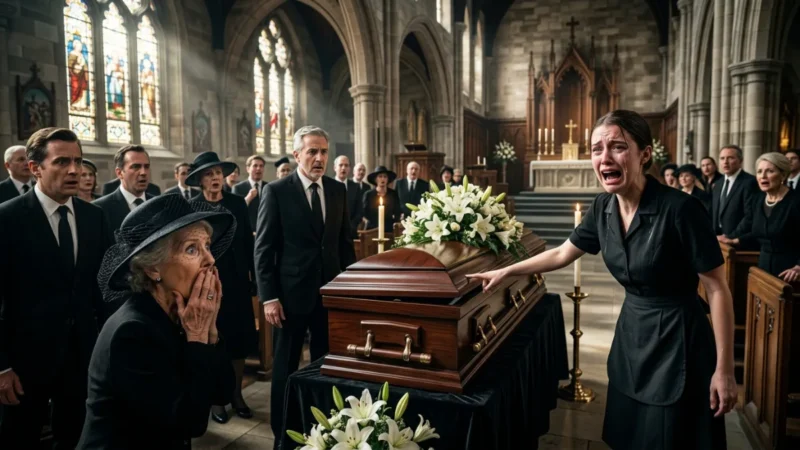 The Maid Screamed, “She’s Not Dead!” at the Funeral—Everyone Thought She Was Crazy Until the Coffin Moved