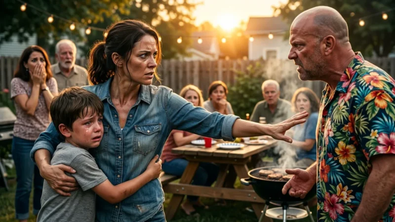 A Mother Interrupted a Family BBQ—Then Her Son Told the Truth in Front of Everyone